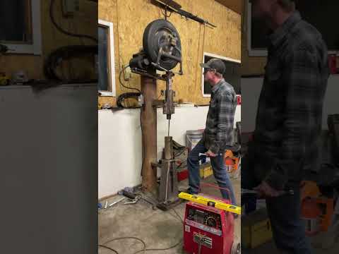 Power hammer first fire up and test! #blacksmith #diy #scrapmetalrecycling