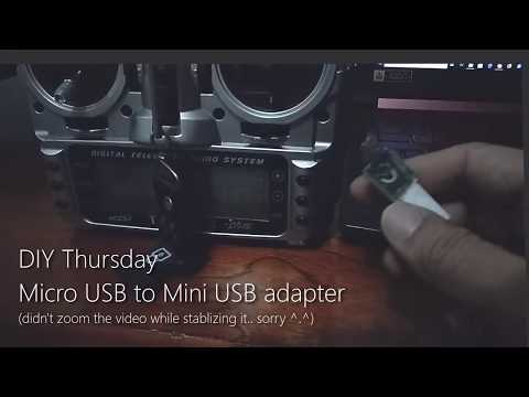 DIY Thursday - Micro USB to Mini USB adapter for Taranis