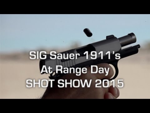 Sig Sauer 1911's at SHOT Show 2015 Range Day
