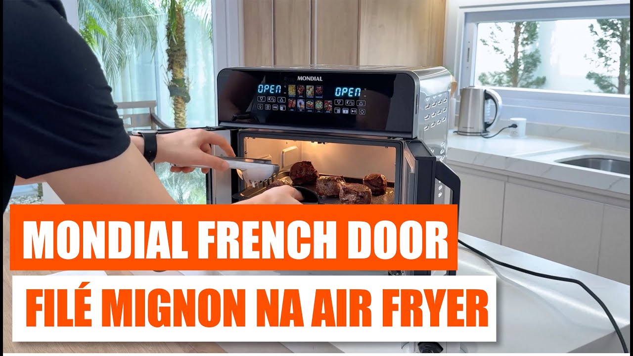 Miniatura da avaliação em vídeo de Fritadeira Air Fryer Mondial Oven Digital 127V