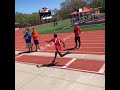 8th Grader does a flip in long jump and wins his division