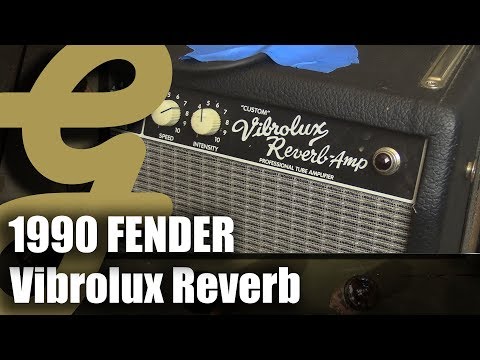 Fender "Custom" Vibrolux Reverb 40-Watt 2x10" Guitar Combo 1996 - 2013 - Black image 8