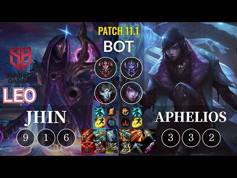 SB Leo Jhin vs Aphelios Bot - KR Patch 11.1