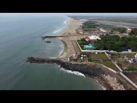 Aerial view of Tranquebar - Tharangambadi