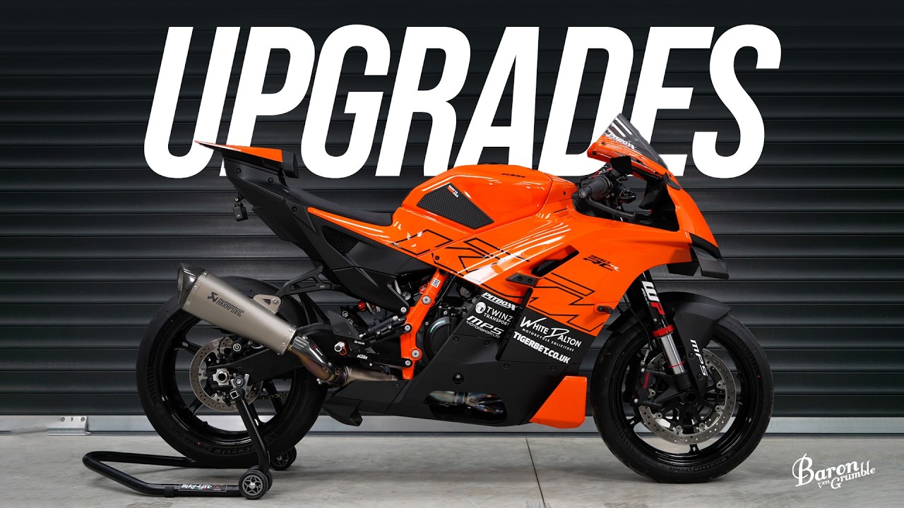 Man Fits Parts to RACE BIKE - KTM 990 RC R