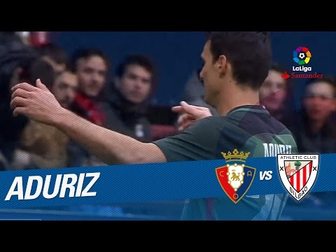 El gol número 100 de Aduriz en LaLiga con el Athletic Club