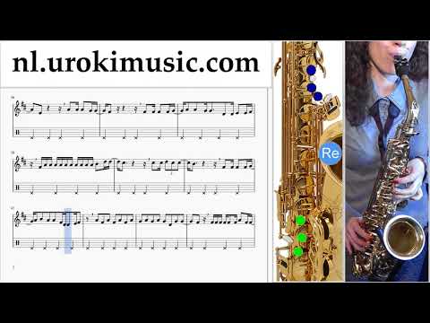 Saxofoonles (Alt) Carlos Vives, Sebastian Yatra - Robarte un Beso Muzieknoten Cursus Deel#2 um-i374
