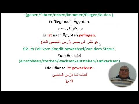 Das Perfekte mit dem Verb sein