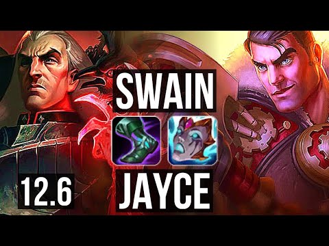 SWAIN vs JAYCE (MID) | Rank 3 Swain, 6/0/3, Dominating | KR Challenger | 12.6