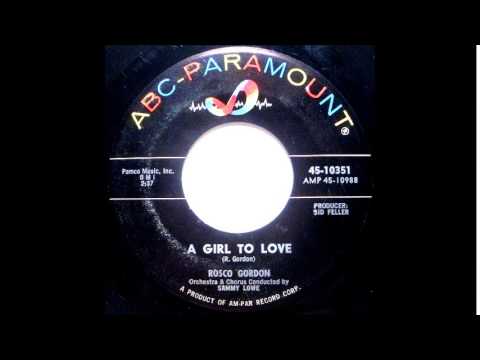 Thumbnail for Rosco Gordon ‎– A Girl To Love 1962  ABC Paramount ‎– 45 10351 by The D.O.C., Howlin' Wolf, Queen, Sine, Music industry, Memphis blues, Robert Johnson, Robert Cray, Songwriter, Y&T