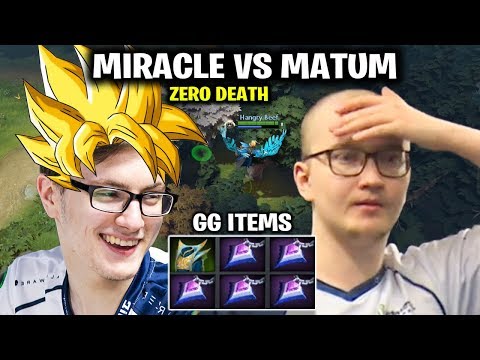MIRACLE INVOKER vs MATUMBAMAN SKY WARTHMAGE AT MIDDLE LANE in DOTA 7.20