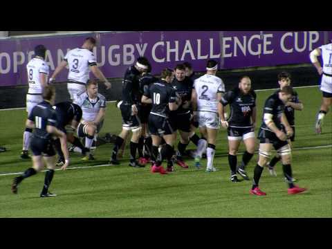 Newcastle v Ospreys (Pool 2) highlights 21.01.17