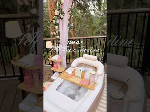 Self-Care Night Routine 🫧 #selfcare #beautyessentials #beauty #relax #relaxing #summer #summertime