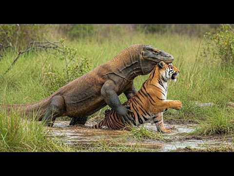 Komodo Dragon vs Tiger: Epic Battle for Survival
