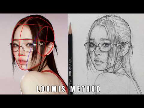 Mastering Facial Drawing with the LOOMIS METHOD in Just 8 Minutes!!
