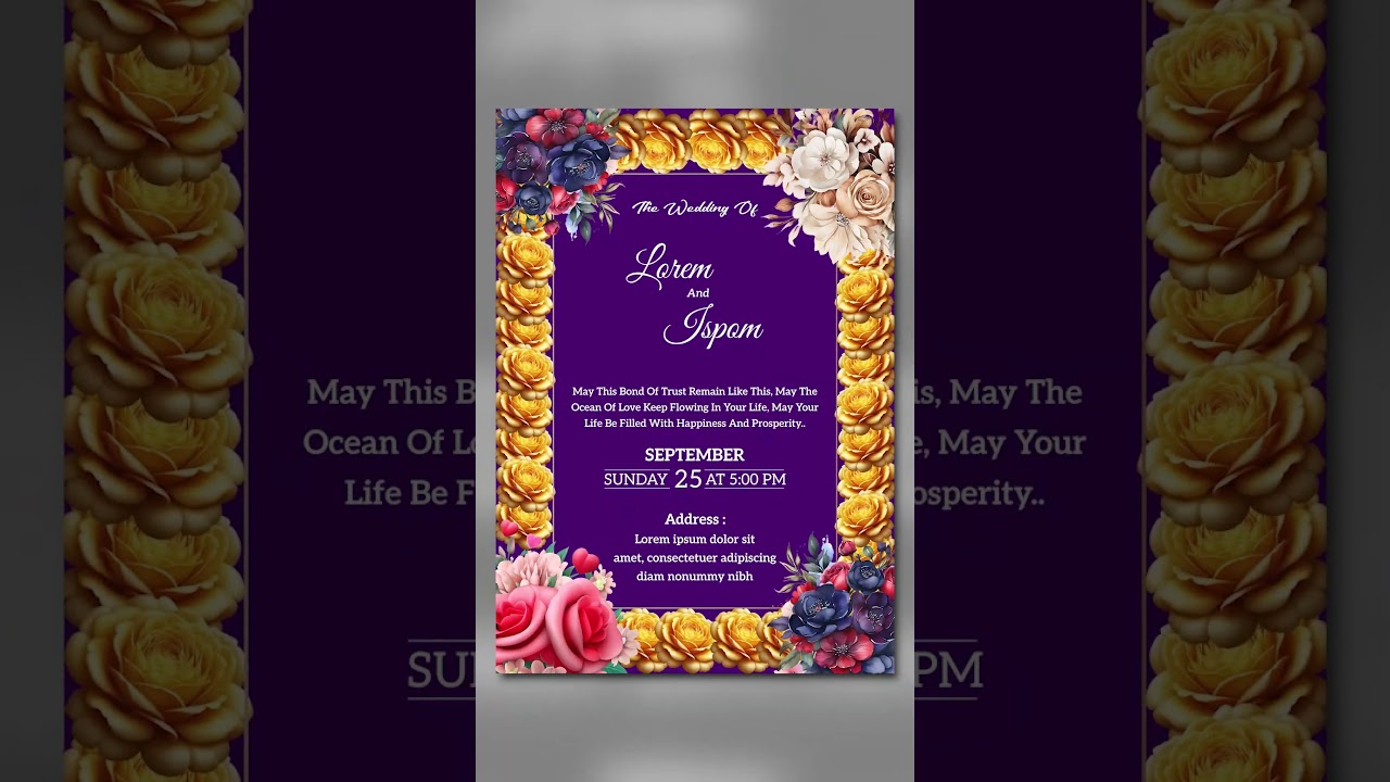 Wedding Invitation Card cdr File Free Download | Wedding  Card cdr Free Download #shanitechguide
