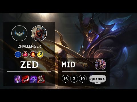 Zed Mid vs LeBlanc - EUW Challenger Patch 12.2
