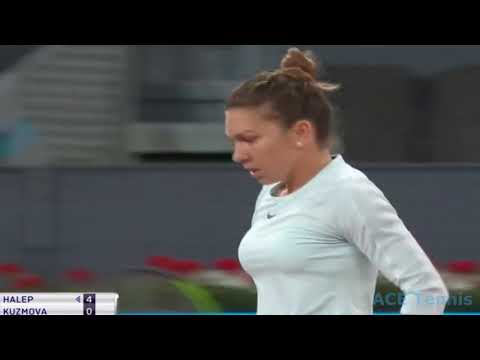 Simona Halep vs Viktoria Kuzmova - Highlights Madrid