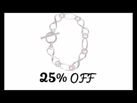 Pulseira c/ corrente especial folheada a prata c/ símbolos do infinito