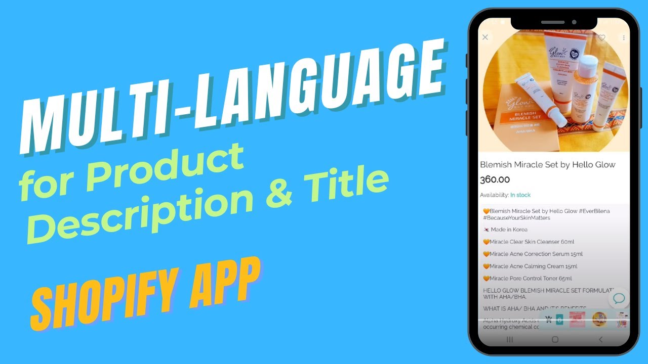 Shopify App - Multi Languages - Video Thumbnail