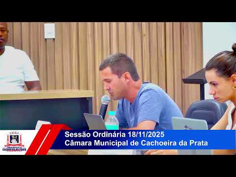 Transmissão ao vivo! Câmara Municipal Cachoeira da Prata