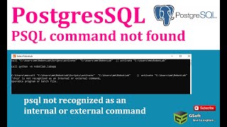 how to solve psql not recognized issue | psql not a command issue on windows | postgres sql [SOLVED]