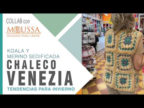 VENEZIA, EL CHALECO TENDENCIA ❄️Con Koala y Merino Sedificada de Moussa Lanas ❄️ Parte 1 de 2