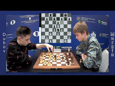 Daniil Dubov (2763) vs. Volodar Murzin (2591)  / FIDE World Blitz Chess 2023 / Game 18  Slav Defense