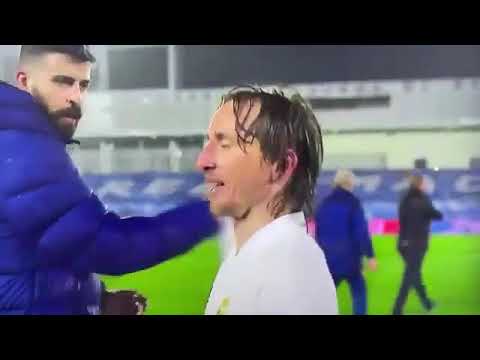 Luke modric vs Pique i you going to company again to referees