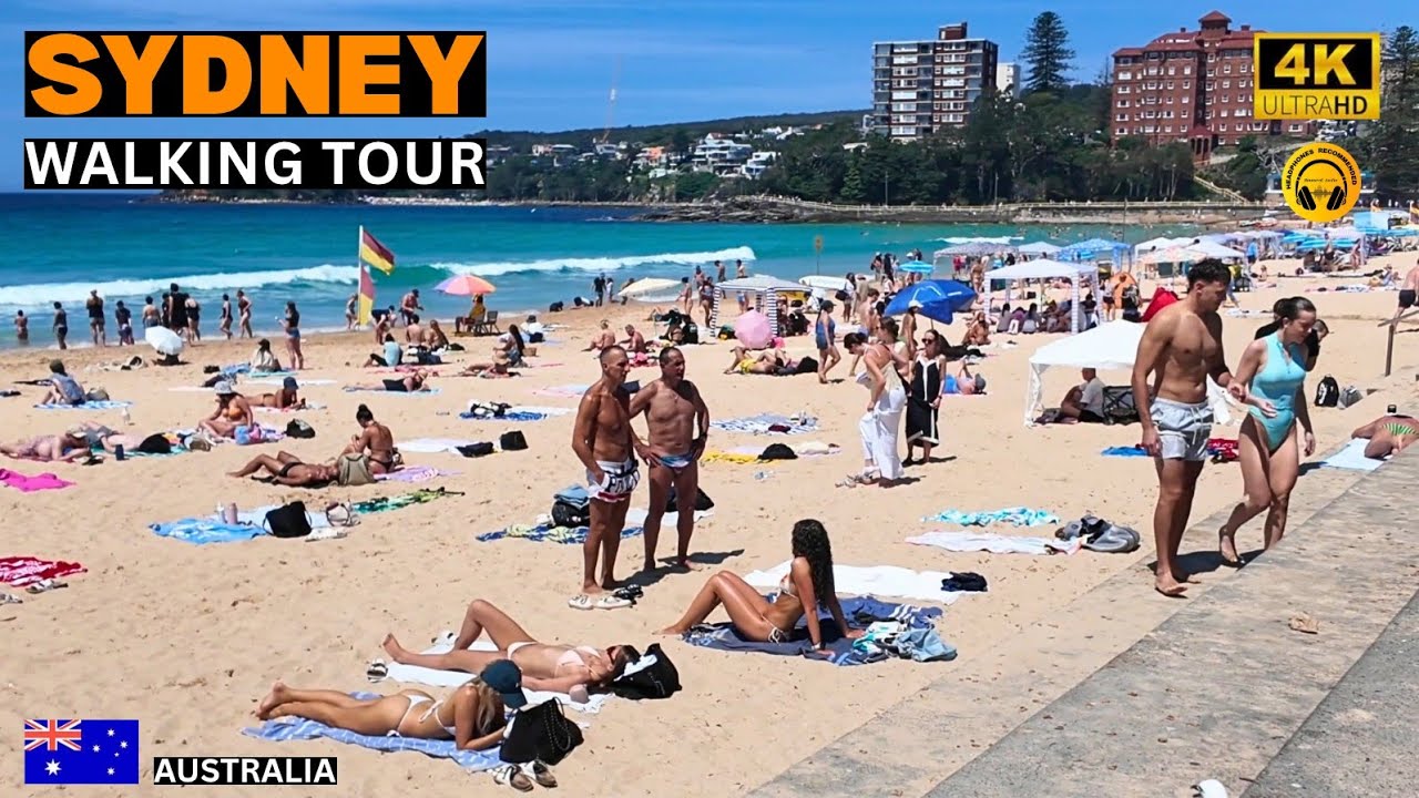Sydney City Walk | Relaxing Walk from Manly to Shelly Beach | 4K Walking Tour