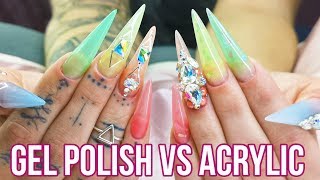 Jelly Nail Techniques - Gel Polish vs Acrylic??