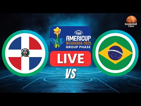 LIVE: Dominican Republic x Brazil FIBA LIVE SCOREBOARD | AMERICUP 2025