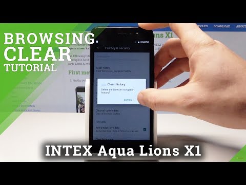 How to Clear Browsing Data in INTEX Aqua Lions X1 - Reset Browser History