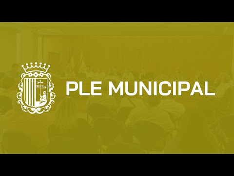 Ple Ordinari  (28/01/26) - Ajuntament de la Vila de Piera