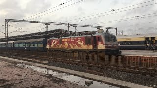 preview picture of video 'Ramnagar - Bandra Terminus Weekly Express with Amul WAP5 - Indian Railways.'