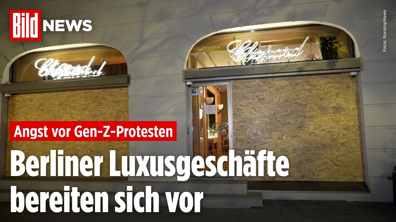 GEN Z REGELT: Ku'damm riegelt ab! Berliner Luxushändler verbarrikadieren ihre Läden
