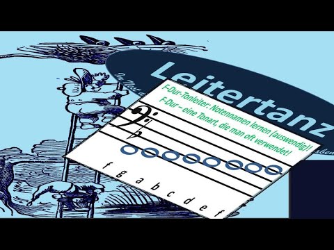 Köthen Musikschule Üben! Wie? Tonleiter F-Dur Bassschlüssel "Leitertanz" Johann Pezelius Orchester