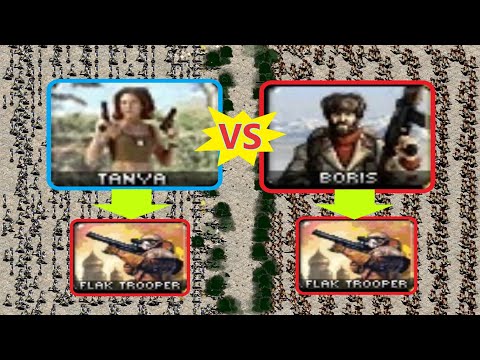 using flak weapons - Tanya vs Boris - Red Alert 2