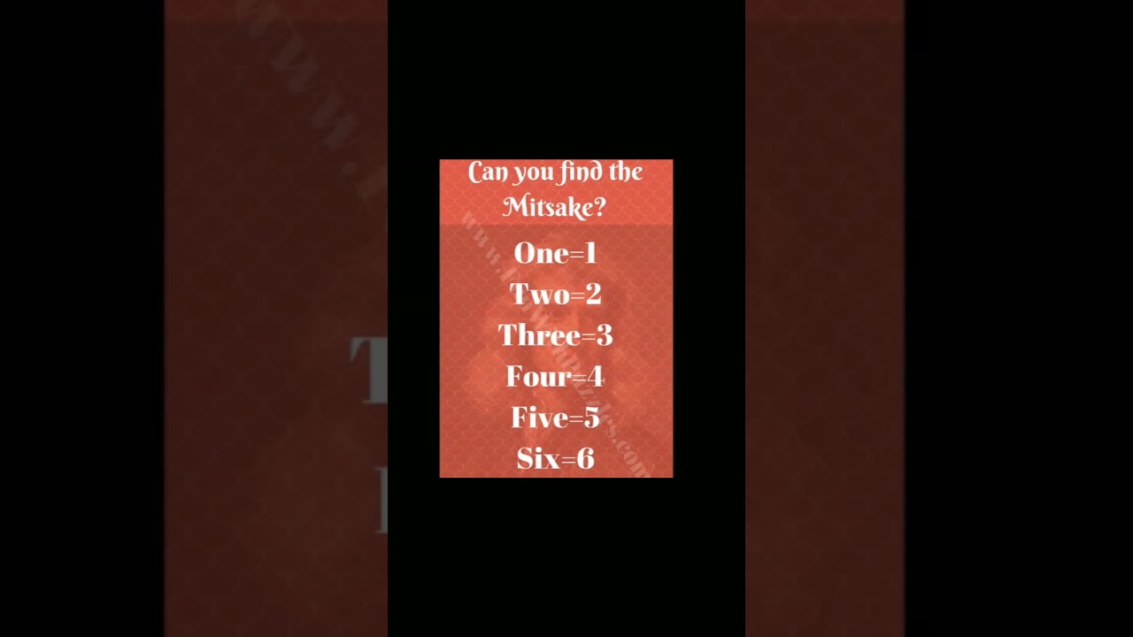Find The Mistake: Visual Challenge - Can You Spot It? #findthemistake #picturepuzzles #braintest