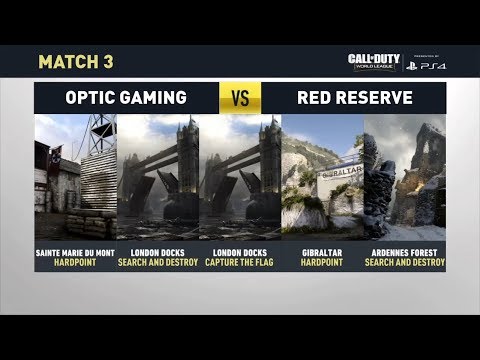 Optic Gaming vs Red Reserve - CWL Stage 1 2018 - CoD: WW2