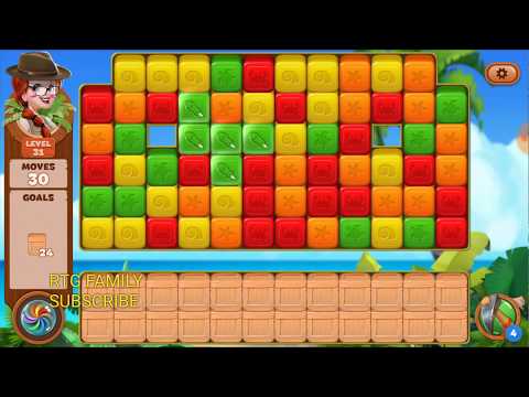 Lost island match 3 blast adventure level 31 MYSTERY ISLAND HD 1080P