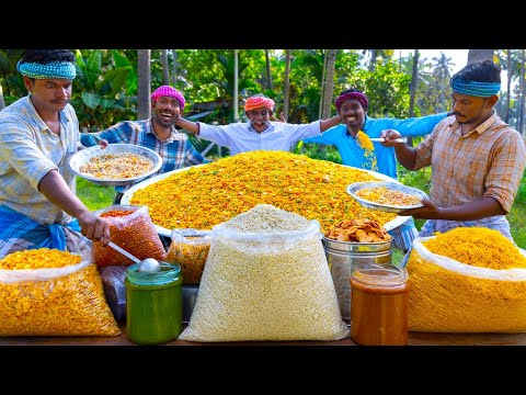 BHEL PURI | Delicious Bhel Puri with Two Chutneys | Indian Street Food Recipe Cooking in Village