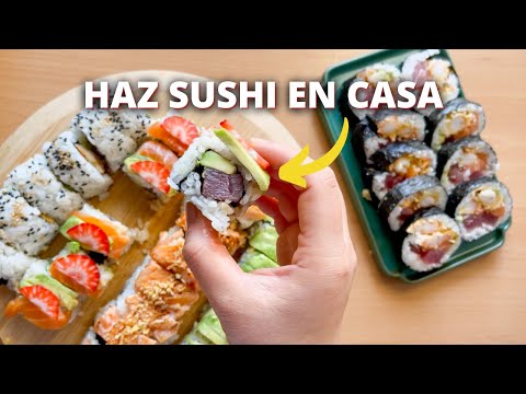 5 Great SUSHI Recipes to Make at Home 🍣 (explained Step by Step)