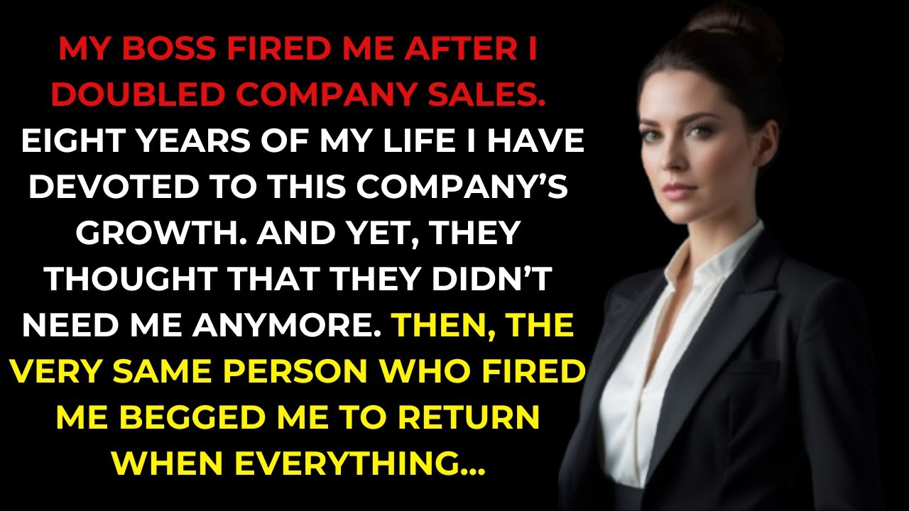 My Boss Fired Me After I Doubled Company Sales, Then Begged Me To Return When Everything...