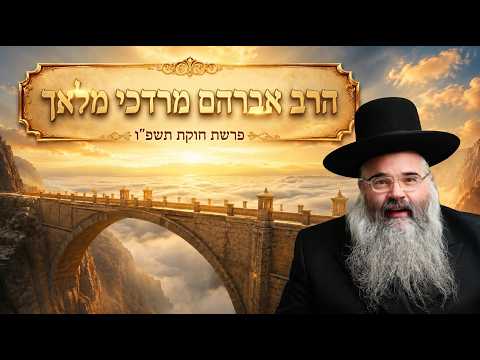 הרב אברהם מרדכי מלאך | פרשת חוקת (Korach Chutz LaAretz) תשפ"ו (2026) | עלונימייל