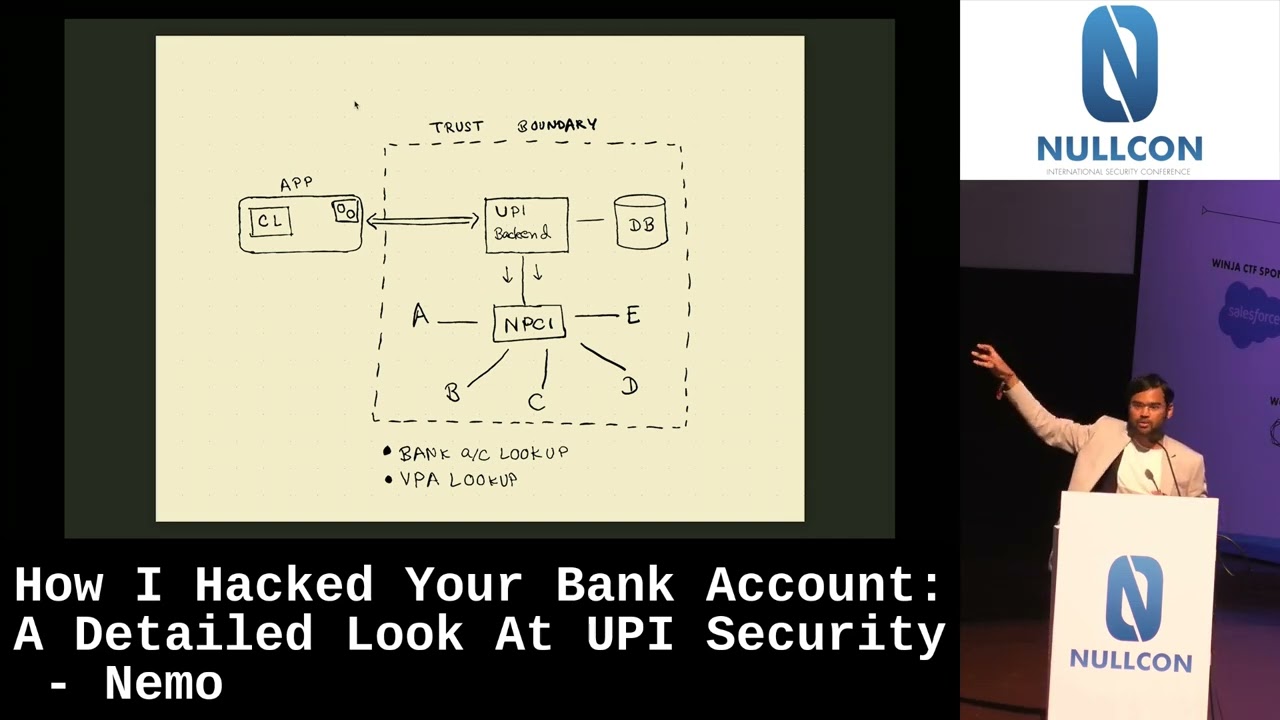 Nullcon Goa 2023 | How I Hacked Your Bank Account: A Detailed Look At UPI Security by Nemo