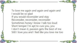 Chaka Khan - Reconsider U Betta Lyrics