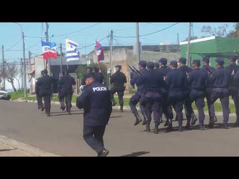 Desfile Policía De Tacuarembó y (GRT Grupo De Respuesta Táctica Tacuarembó) Ensayo Para el 25/08/22