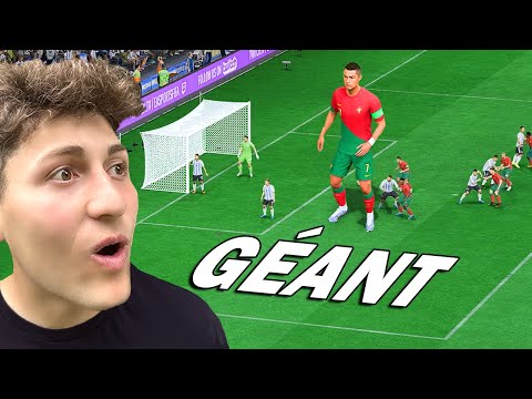 I'M MAKING RONALDO A GIANT! (He scores an incredible bicycle kick in the final 😲)