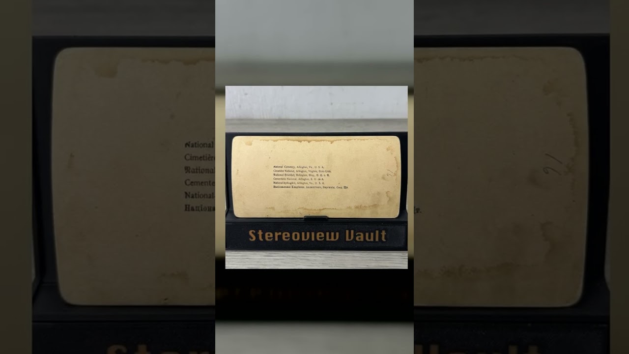 J.F. Jarvis Stereoview, National Cemetery, Arlington, Va, c. 1880-1900 Video